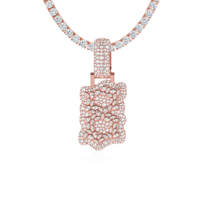 Custom Shaped Diamond Double-Layer Pendant - 35mm