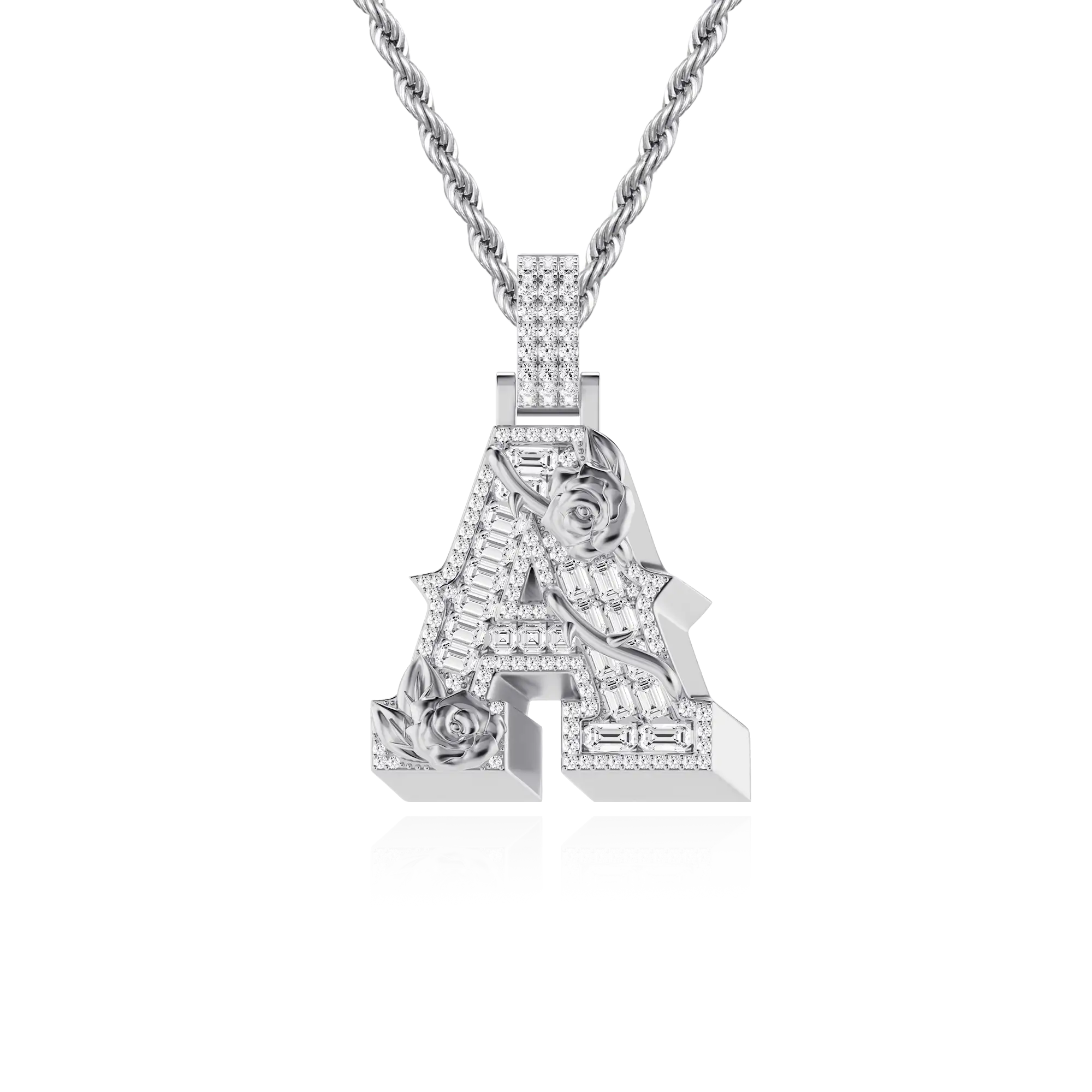 Custom Rose Font Pendant-30mm