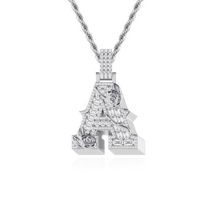Custom Rose Font Pendant-30mm