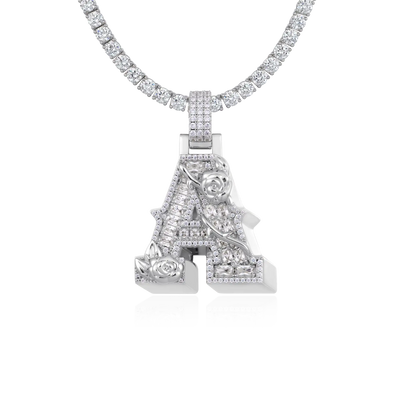 Custom Rose Font Pendant - 30mm