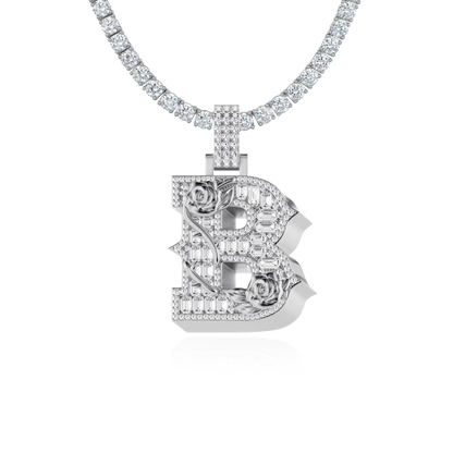 Custom Rose Font Pendant-30mm