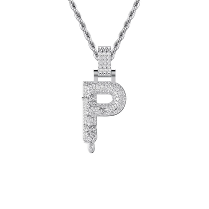 Custom Four Leaf Clover Font Pendant
