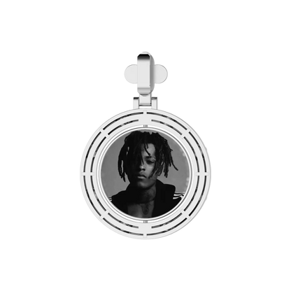 Custom Clover Pearl Reversible Photo Frame Pendant