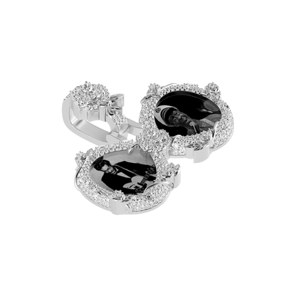 Custom Rose Infinity Frame Pendant-51mm