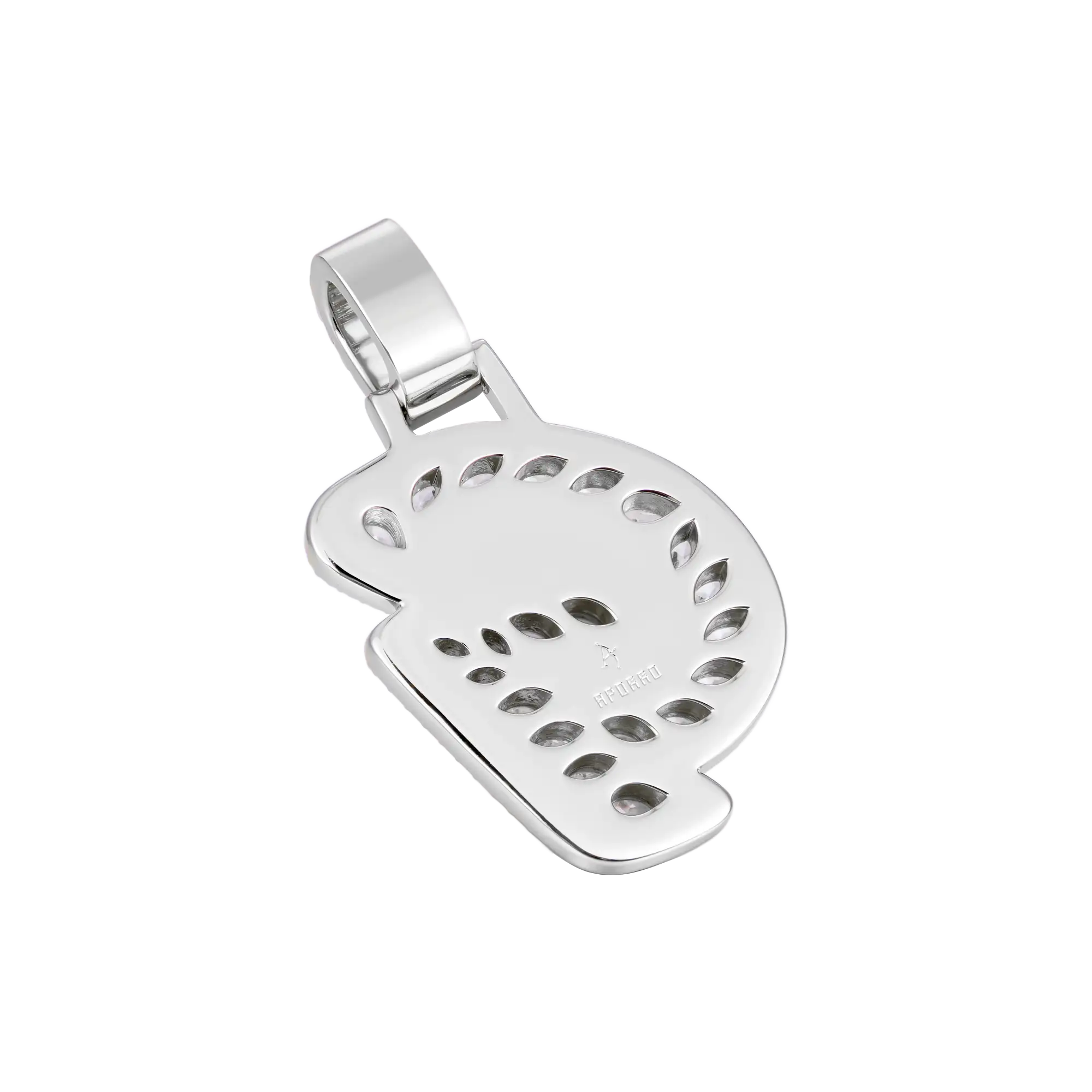 Custom Shaped Diamond 3D Lucida Font Pendant -30mm