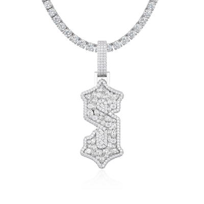 Custom Shaped Gothic Pendant - 51mm