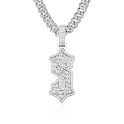 Custom Shaped Gothic Pendant - 51mm