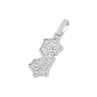 Custom Shaped Gothic Pendant - 51mm