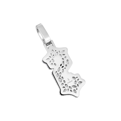 Custom Shaped Diamond Gothic Font Pendant - 51mm