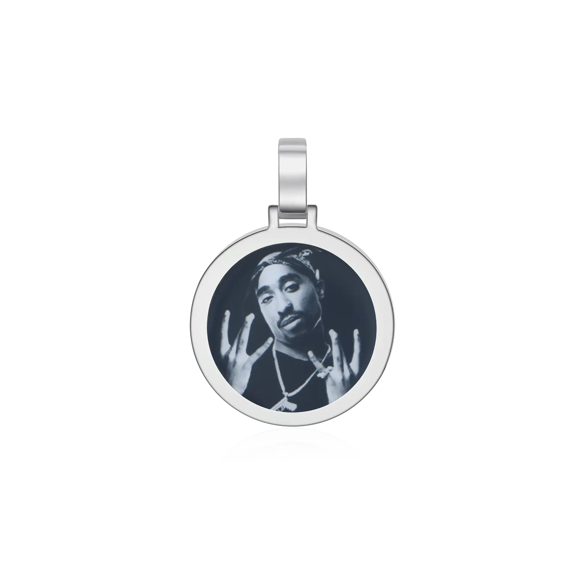Custom Orbit Circle Frame Pendant