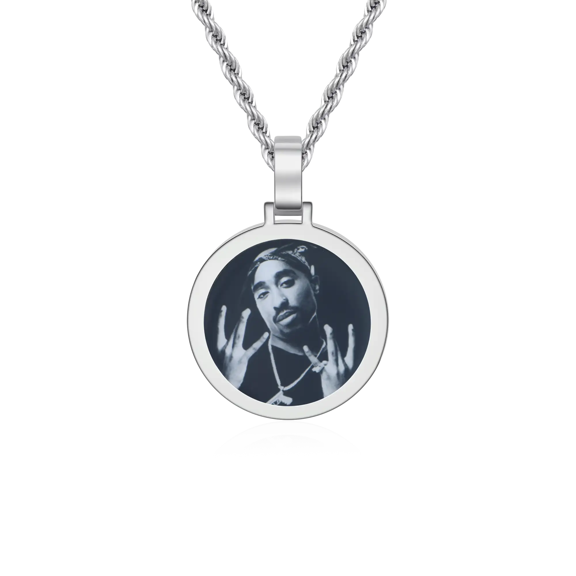 Custom Orbit Circle Frame Pendant
