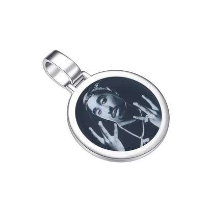 Custom Orbit Circle Frame Pendant