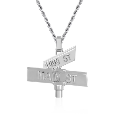 Custom Plain Street Sign Pendant