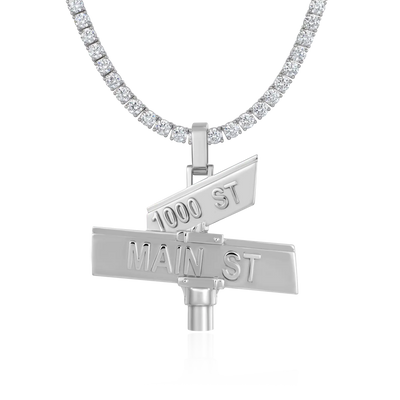 Custom Plain Street Sign Pendant