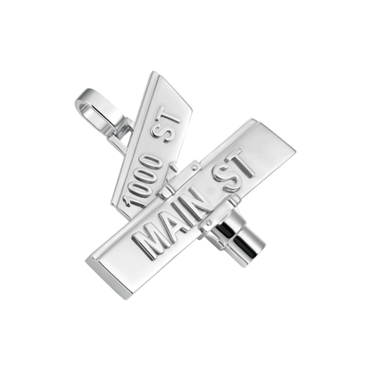 Custom Plain Street Sign Pendant