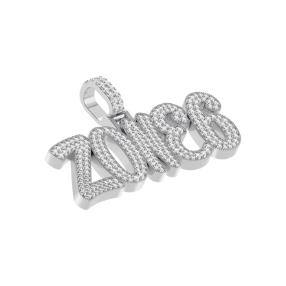 Custom Moissanite Romantic Font Letter/Number Name Pendant