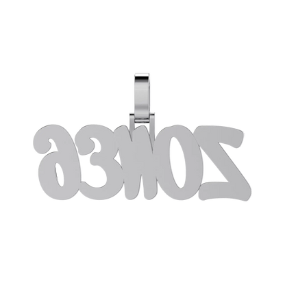 Custom Moissanite Romantic Font Letter/Number Name Pendant