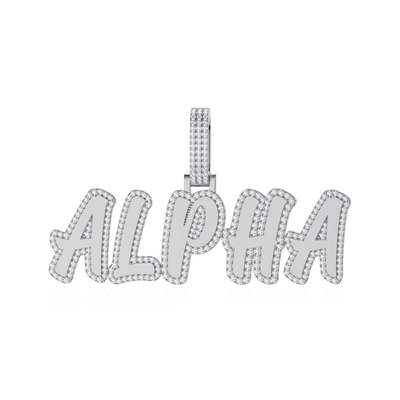 Custom Double Layer Romantic Font Letter/Font Pendant