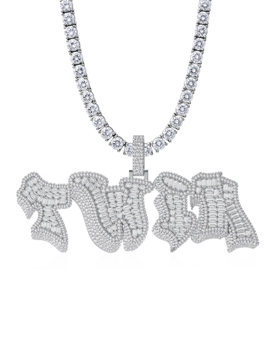 Custom 3D Bold Graffiti Font Letter Pendant - 38mm