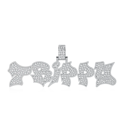 Custom Graffiti Font Letter Pendant - 20mm