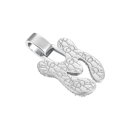 Custom Bubble Font Pendant - 30mm