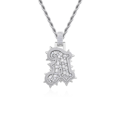 Custom Willow Studded Font Pendant
