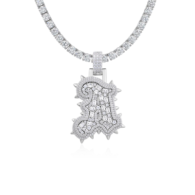 Custom Willow Studded Font Pendant
