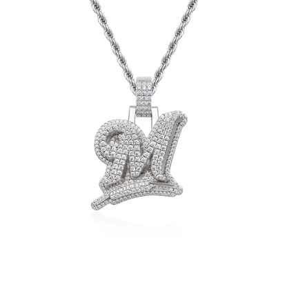 Custom Wheat Ears 3D Letter Pendant