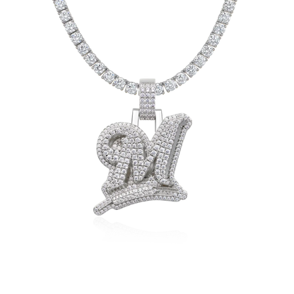 Custom Wheat Ears 3D Letter Pendant
