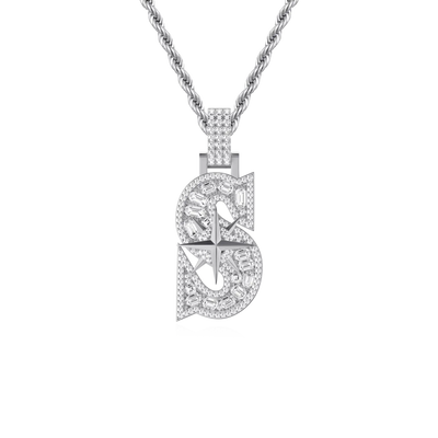 Custom 30MM Star Font Pendant