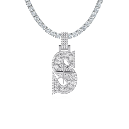 30MM Star Font Pendant