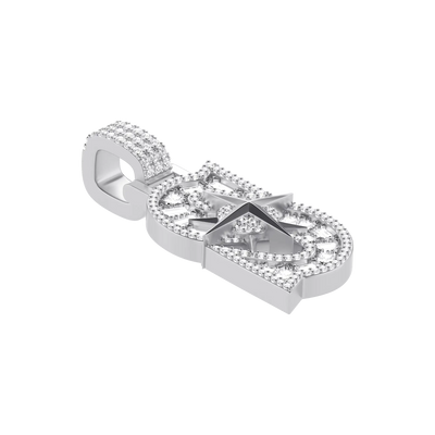 Custom 30MM Star Font Pendant