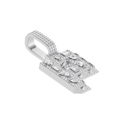 Custom Shaped Cut Three-dimensional Letter Pendant