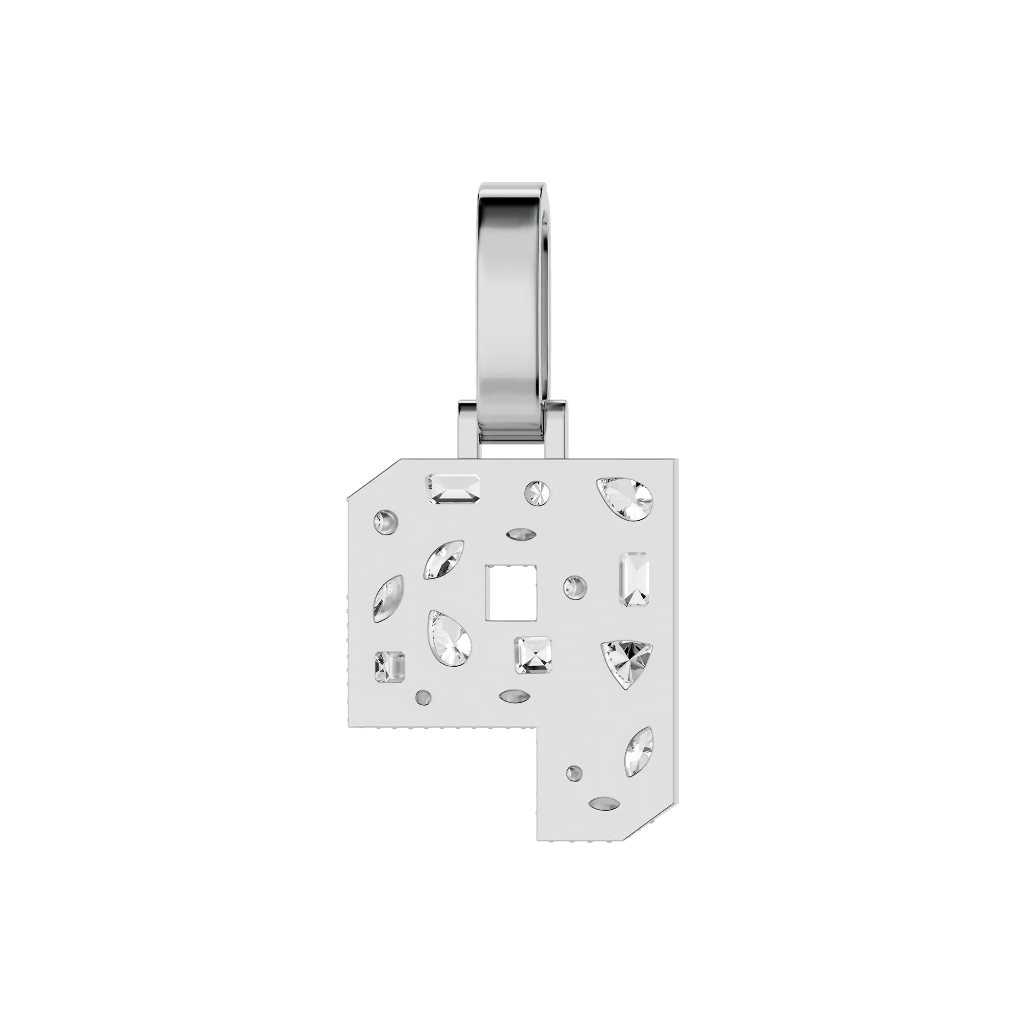 Custom Shaped Cut Three-dimensional Letter Pendant