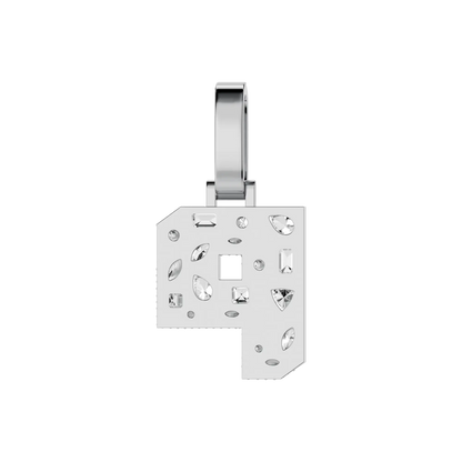 Custom Shaped Cut Three-dimensional Letter Pendant