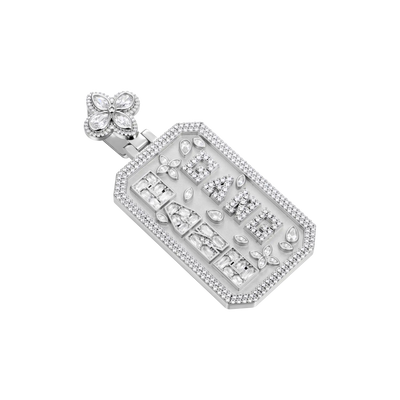 Custom Special Cut Letter Square Pendant