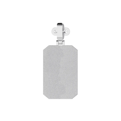 Custom Special Cut Letter Square Pendant