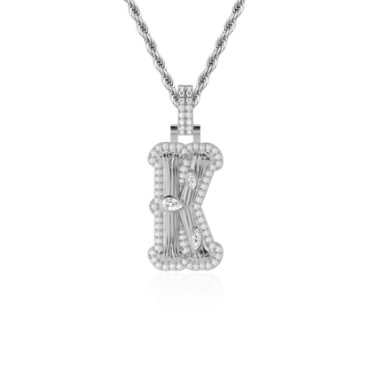 Custom Bone Font Pendant