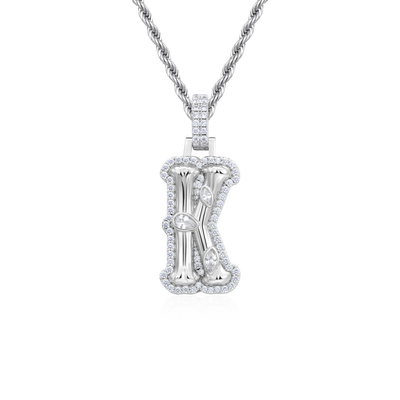 Custom Bone Font Pendant