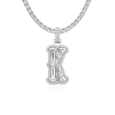 Custom Bone Font Pendant