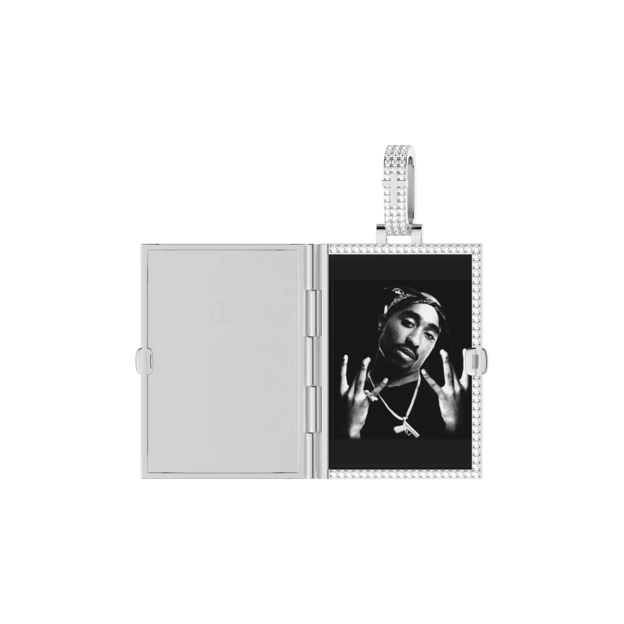 Custom Ice Bible Photo Pendant - 51mm