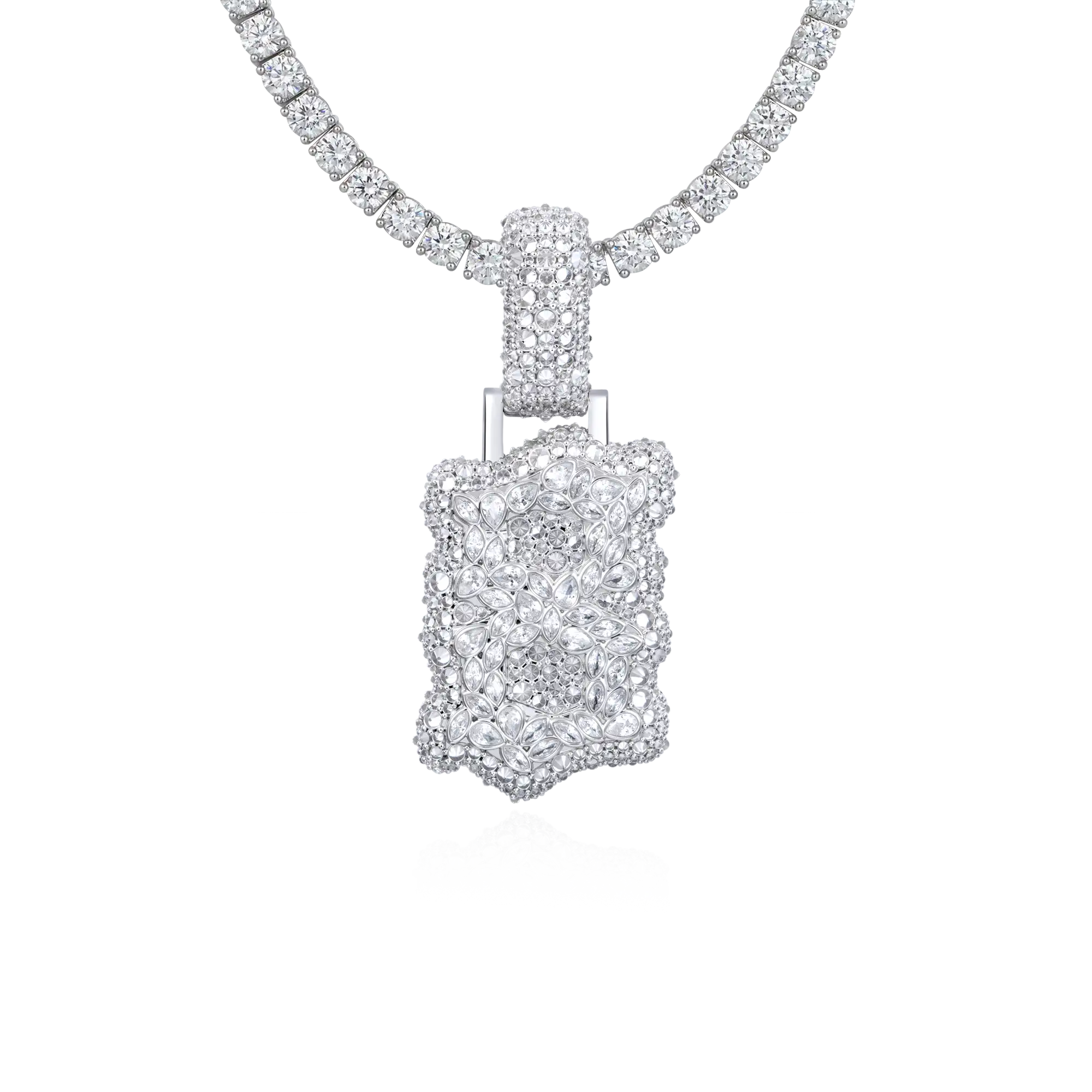 Custom Shaped Diamond Pendant – APORRO