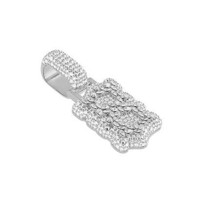 Custom Shaped Diamond Double-Layer Pendant - 35mm