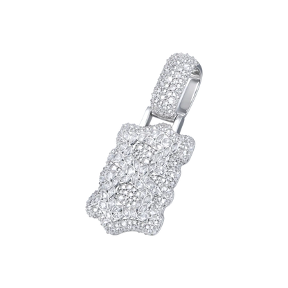 Custom Shaped Diamond Double-Layer Pendant - 35mm