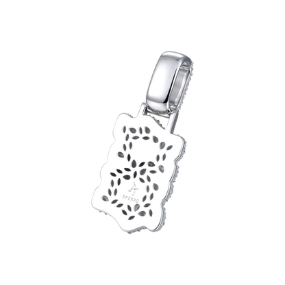 Custom Shaped Diamond Double-Layer Pendant - 35mm