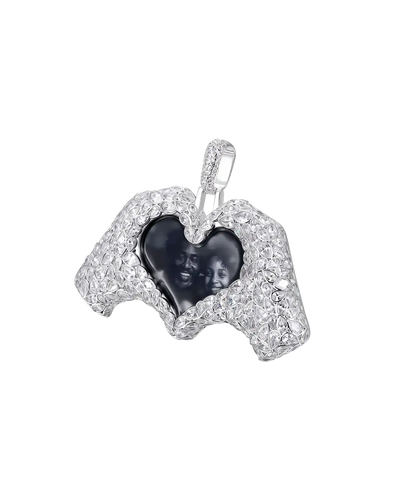 Heart-Shaped Intricate Cut Inlay Pendant