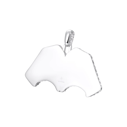 Heart-Shaped Intricate Cut Inlay Pendant