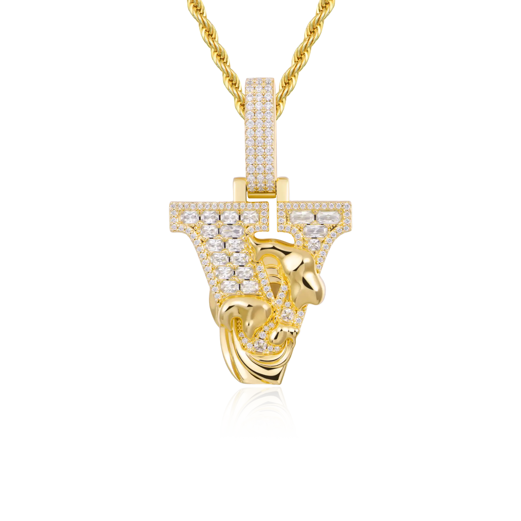 Custom Wave Font Pendant