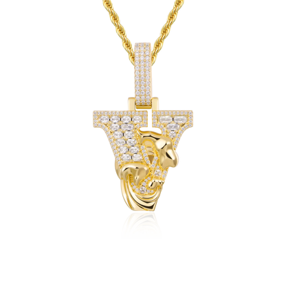 Custom Wave Font Pendant