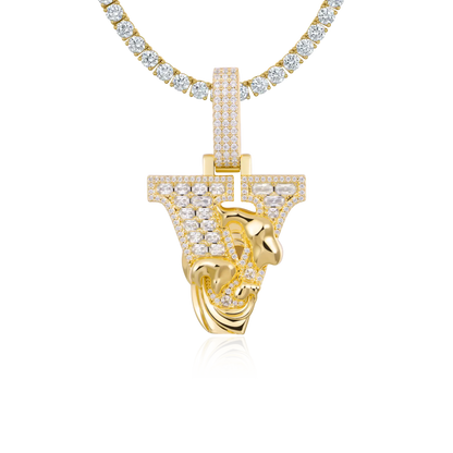 Custom Wave Font Pendant